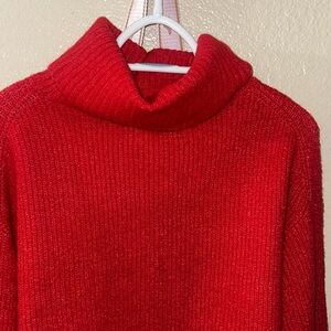 Gianni Bini Scarlet Cowl Neck Sweater